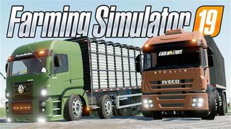 Novos Caminh Es Trasportando Animais Farming Simulator Youtube