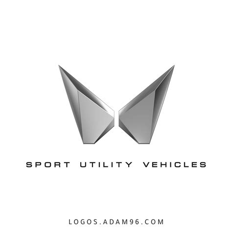 the logo for sport utility vehicles is shown in this graphic design, it ...