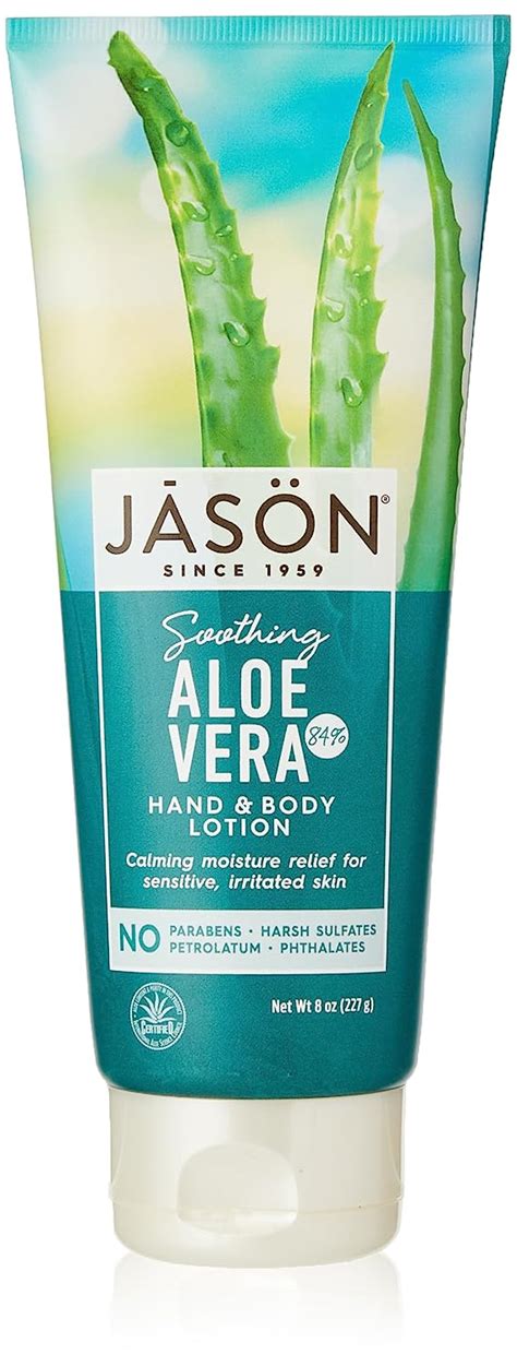 Jason Loción calmante de aloe vera 89 para manos y cuerpo 8 onzas el