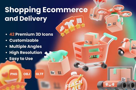 Premium Ecommerce Shopping 3d Illustration Pack From E Commerce