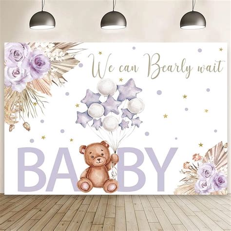 Amazon Mehofond Bear Girls Baby Shower Backdrop We Can Bearly