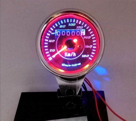 Spidometer Speedometer Spido Kilometer Led Bulat Universal Semua Motor