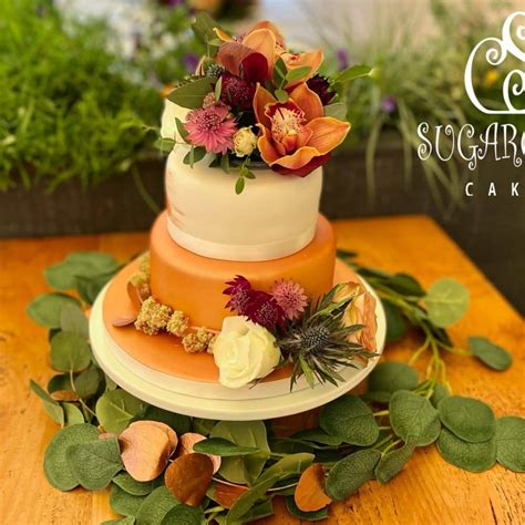 Sugar Cloud Cakes Cake Designer Nantwich Crewe Cheshire Three Tiered Naked Wedding Cake