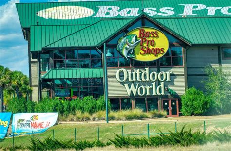 Gulfport Mississippi February 8 2016 Outdoor World Bass Pro Shops Along A Major Road