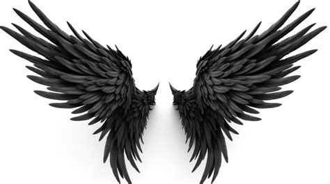 Angel Wings Black And A White Background Backgrounds | JPG Free ...