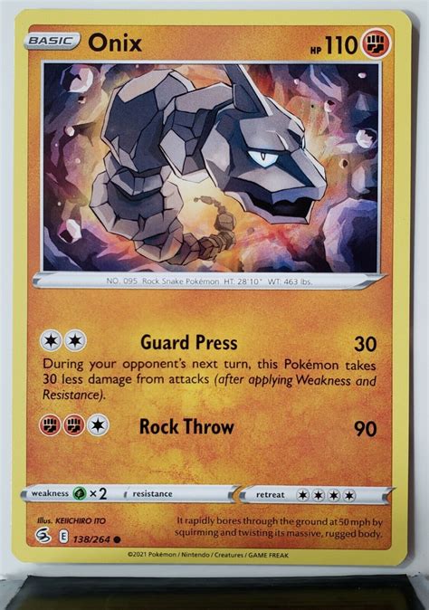 Onix Pokemon Card