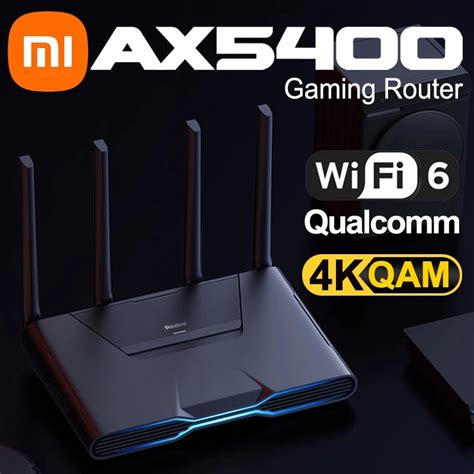 Xiaomi Redmi Gaming Wifi Router Ax5400 Mesh Wi Fi 6 2 5gbps Rgb