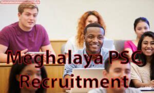 Meghalaya PSC Recruitment 2024 Today Notification Registration