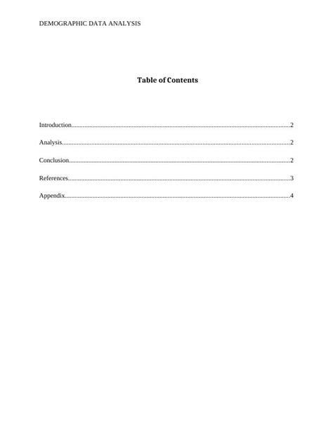 Demographic Data Analysis Study Material Desklib