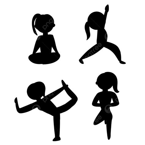 Share More Than 79 Yoga Pose Silhouette Vector Latest Nanoginkgobiloba Vn