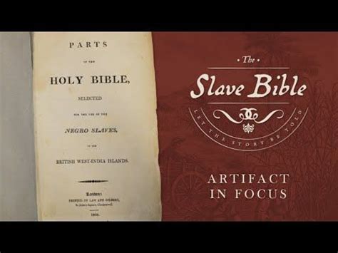 The Revealing Of The Slavery Bible Just Confirms The Time Of Prophetic