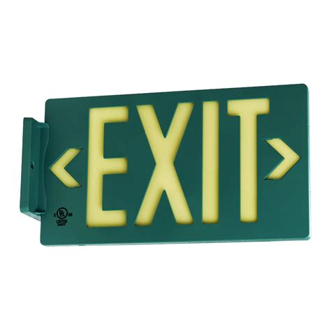 Jessup Globrite Photoluminescent Exit Sign | 7040, 7042 PF50, PF100 ...