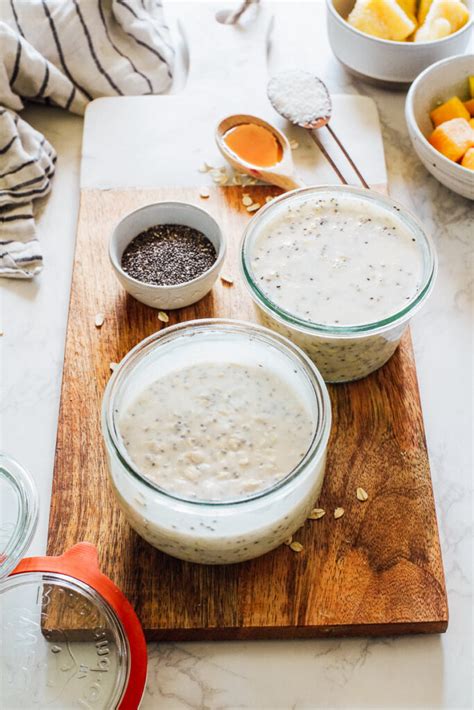 Tropical Overnight Oats With Coconut Milk Live Simply