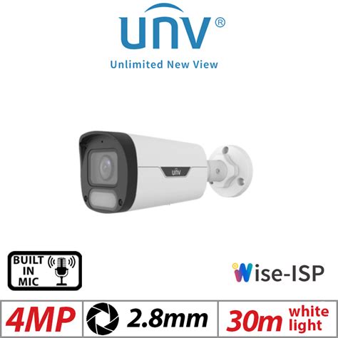 4MP UNIVIEW COLORHUNTER WITH WISE ISP FIXED BULLET NETWORK CAMERA 2 8MM