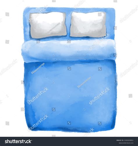 Bed Top View Plan Drawing Layout Stock Illustration 2183029951 | Shutterstock