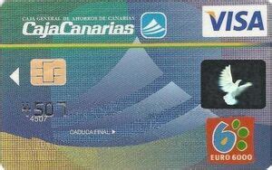 Tarjeta De Banco Caja Canarias Caja Insular De Ahorros De Canarias