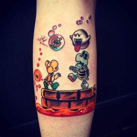 Tremendous Mario Bros Tattoos Mario Tattoo Nintendo Tattoo Tattoos