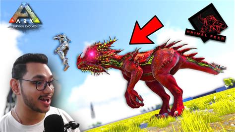 TAMING A DINOSAUR THAT CAN SHOOT SPIKES Ark Survival Evolved