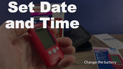 Cvs Advanced Blood Glucose Meter Set Date Time Replace Battery Youtube