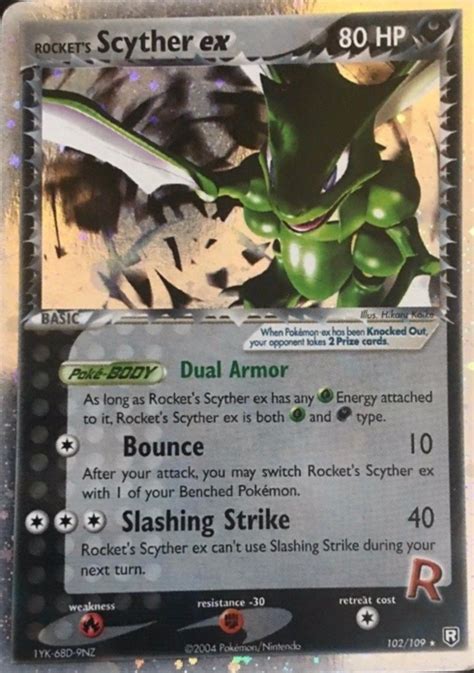 Rocket s Scyther ex EX Team Rocket Returns 102 Poképédia