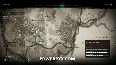 Assassins Creed Valhalla Glowecestrescire Artifact Locations