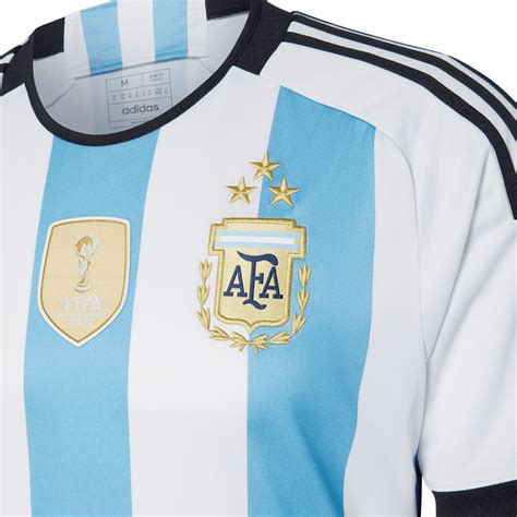 Adidas Argentina 2022 23 World Cup 3 Star Mens Home Stadium Jersey