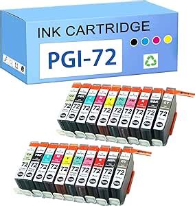 Amazon PGI 72 PBK MBK C M Y PC PM R GY CO Ink Cartridges