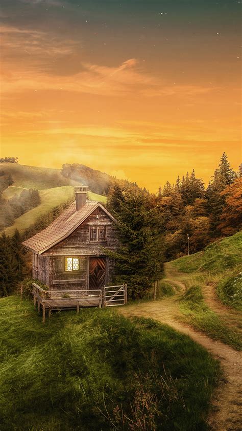 Cottage In Autumn Wallpapers - Wallpaper Cave