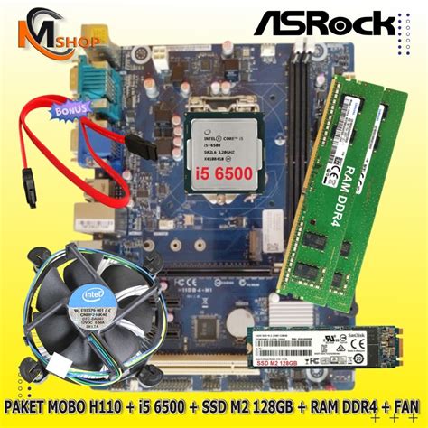 Jual Paket Motherboard Mobo Asrock H Lga Processor I