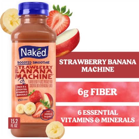 Naked Strawberry Banana Fruit Smoothie Drink 15 2 Fl Oz King Soopers