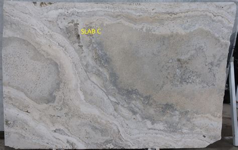 Roman Silver Honed Travertine Slab SNB Stone Australia