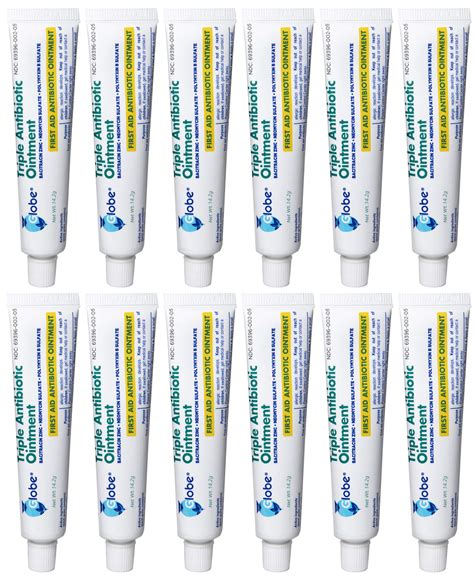 Buy Globe Triple Antibiotic First Aid Ointment 1 Oz 12 Pack First Aid Antibiotic Ointment