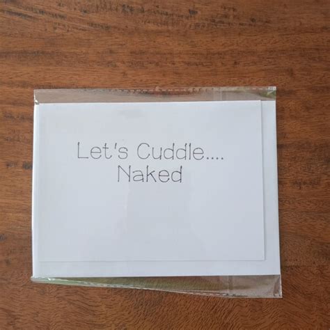 Cuddle Naked Card Etsy Australia