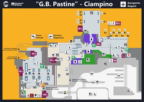 Ciampino G B Pastine International Airport Terminal Map (2024) - All Maps