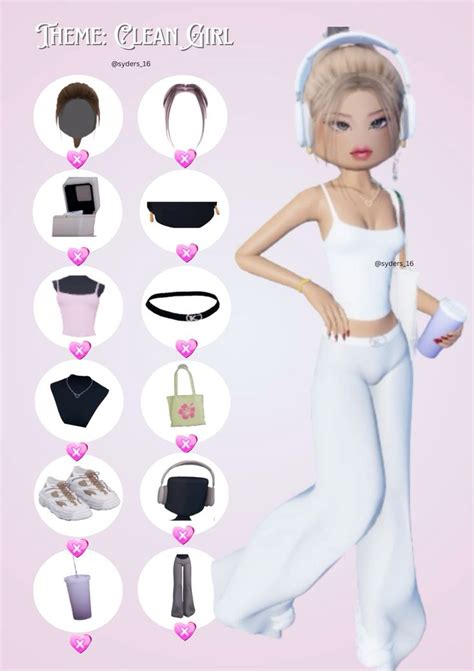 💋 Roblox Dti Theme Clean Girl In 2024 Princess Inspired Outfits Dress To Impress Impress