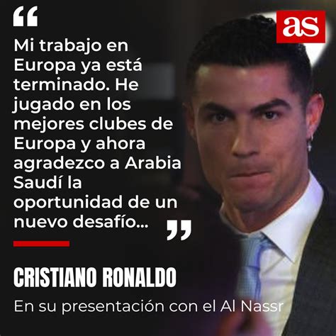 Diario As On Twitter Las Primeras Palabras De Cristiano Ronaldo