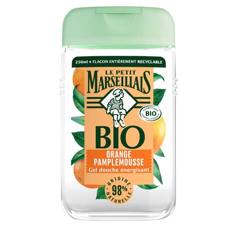 Gel Douche certifié Bio Orange Pamplemousse LePetitMarseillais