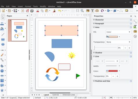 Create Your First Drawing Using Libreoffice Draw