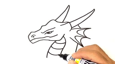 Easy Dragon Head Drawing Simple Dragon Icon Royalty Free Images Stock