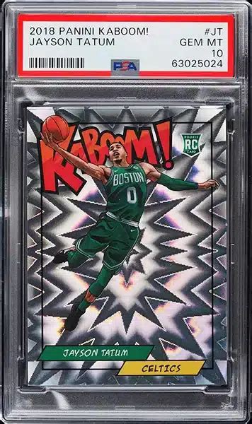 The Best Jayson Tatum Rookie Cards Recent Selling Price