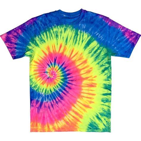 Adult 60s Hippie Tie Dye Swirl T Shirt Party City