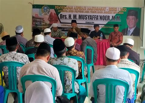 Reses Anggota Dprd Jatim Musaffa Noer Sosialisasi Uu Pesantren