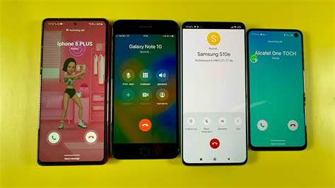 Incoming Outgoing Call Samsung Galaxy S E Vs Iphone Plus Vs Galaxy