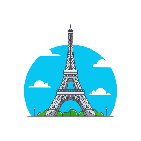 La Torre Eiffel De La Torre De Dibujos Animados Imagen Png Imagen The