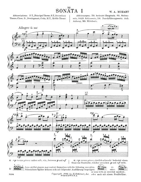 Sonata In C Major Hob Xvi Sheet Music Franz Joseph Haydn