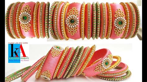 Making Of Latest Silk Thread Bridal Bangles Set At Home New Model