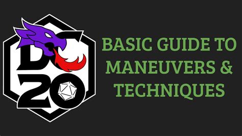 basic guide  maneuvers  techniques  dc youtube