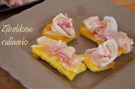 Zibaldone Culinario Pancetta Piacentina Dop Su Crostoni Di Polenta Per