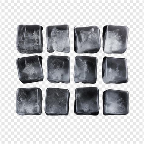 Premium Psd A Rear View Of An Isolated Black Silicone Ice Cube Tray