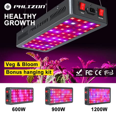 Phlizon Grow Light W W Led Plant Light Full Spectrum Growing